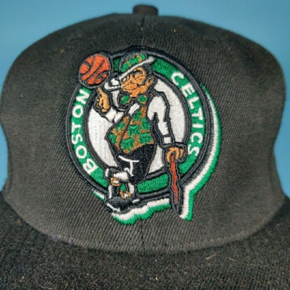 Mitchell & Ness Hat Mens Adjustable Black Boston Celtics Snapback NBA Basketball